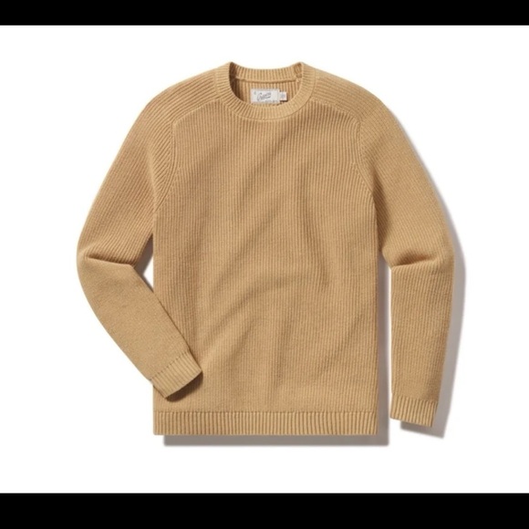 Grayers Men’s Shaker Stitch Cotton Crewneck Sweater in Oatmeal
size XL - Picture 3 of 12